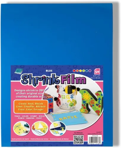 Miniatura 11 de Grafix Película retráctil metálica, hojas opacas doradas de 8.5 x 11 pulgadas, diseña tu arte y encogerlo para crear joyas, adornos, manualidades