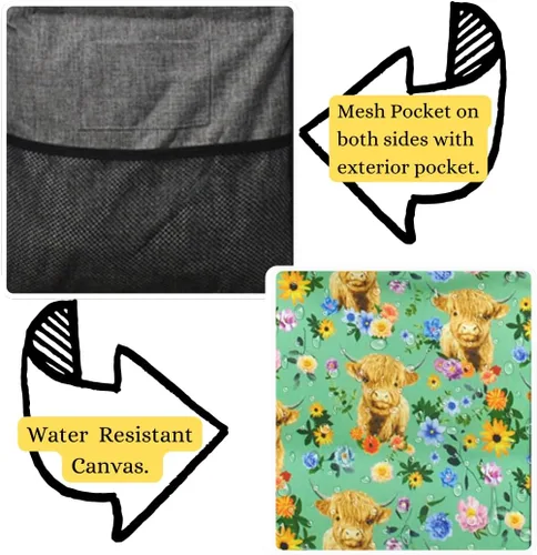 Miniatura 19 de NGIL Bolsa de comestibles reutilizable extra grande plegable de gran tamaño para comestibles, almacenamiento, picnic, playa, Bronco-negro occidental