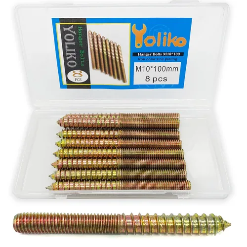Miniatura 8 de Paquete de 30 pernos de percha M4 x 25 de 25mm (0.98") con cabeza doble de 4mm (0.16") para muebles