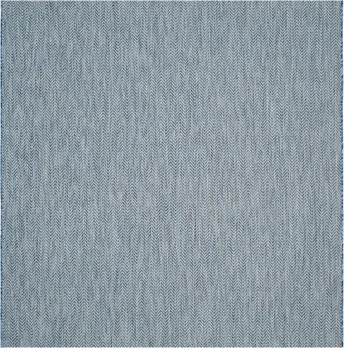 Miniatura 30 de SAFAVIEH Alfombra Lavable para Exteriores Colección Courtyard - Pasillo de 2'3" x 6'7", Azul Marino y Gris, No Desprende Pelusa y Fácil Limpieza