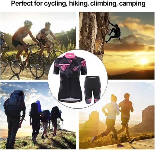 Miniatura 5 de Zerobike - Jersey de ciclismo para mujer, de manga corta, secado rápido, transpirable, para montaña.
