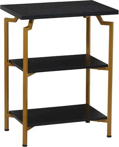 Miniatura 17 de Household Essentials Mesa de centro rectangular de hierro negro y oro