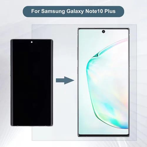 Miniatura 6 de Pantalla LCD compatible con Samsung Galaxy Note10+ Note 10 Plus SM-N975U SM-N975F/DS 6.8 pulgadas, pantalla táctil LCD con herramientas (gris)