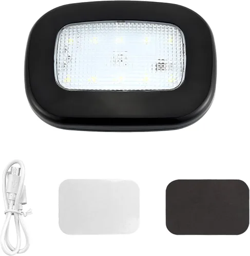 Miniatura 8 de Luz de techo magnética para coche, luz de techo interior para techo de coche, luz de cúpula interior de coche de 10 LEDs recargable por USB para RV