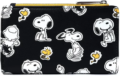 Miniatura 2 de Loungefly Cartera estampada con estampado de Snoopy y Woodstock de Peanuts, Multi, Billetera plegable