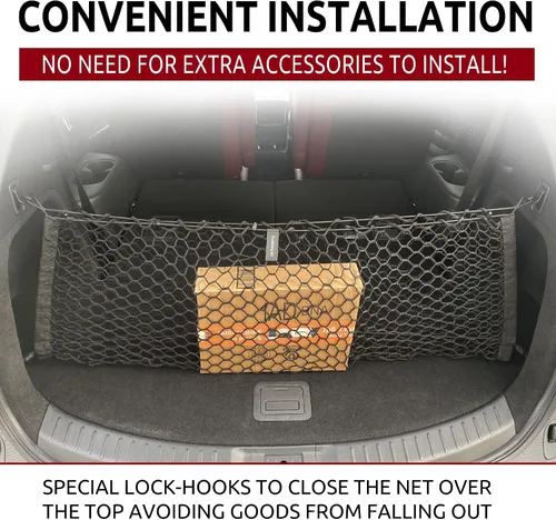 Miniatura 2 de Red de carga de malla para maletero estilo sobre para Mazda CX-9 2007-2023 – Accesorios de coche – Organizadores y almacenamiento de maletero