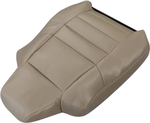 Miniatura 4 de GXARTS Funda de cuero de repuesto para asiento de lado del conductor, color marrón #4H, compatible con Ford Excursion F250 F350 F450 F550 Lariat
