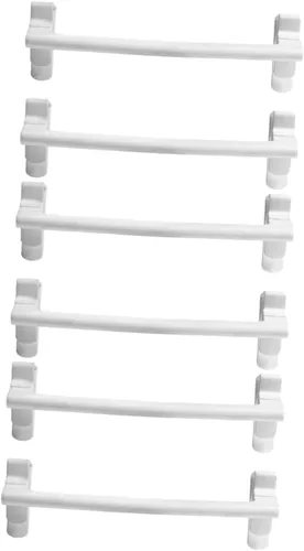Miniatura 10 de Zerodeko Toallero de baño, barra de platos, estante de plástico para toallas, estante para colgar, 2 piezas, material ABS, soporte para toallas