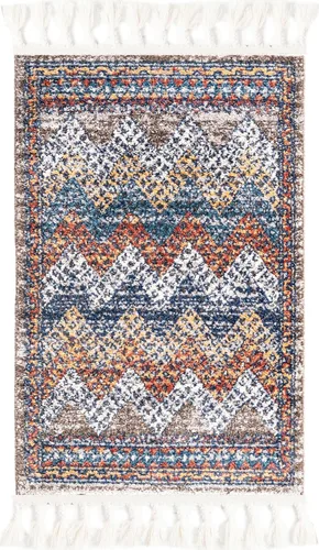 Miniatura 3 de Unique Loom Colección Aramis - Alfombra Stella (rectangular 2' 0" x 3' 1", Multi/Azul)