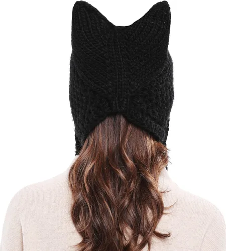 Miniatura 6 de Bellady Gorro de punto con diseño de orejas de gato