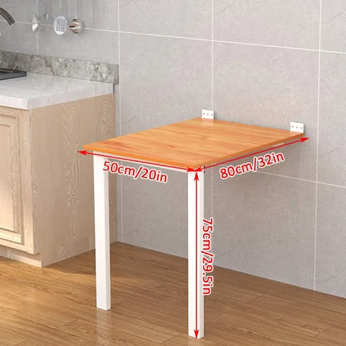 Miniatura 2 de Mesa plegable plegable de pared, multifunción, mesa flotante de cocina, escritorio de ordenador, mesas de bar, convertible a pintura de pared