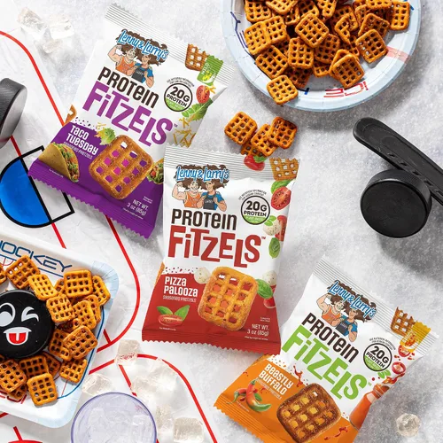 Miniatura 5 de Lenny & Larry's FITZELS Pretzels de Proteína [Paquete de Variedad GAME DAY] – 12 x Bolsas de 3oz de Bocadillos Altos en Proteína con 20g de Proteína