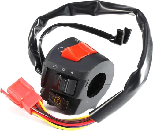 Miniatura 7 de Interruptor de manillar, 2 unids DC 12V Universal 7/8 '' manillar motocicleta cuerno giro interruptor de control de luz