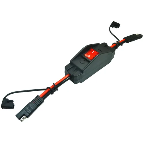 Miniatura 2 de Cable convertidor SAE de 30A 12VDC con interruptor de encendido/apagado Arnés de cables SAE a SAE de 10 AWG, 2 pines, conexión y desconexión