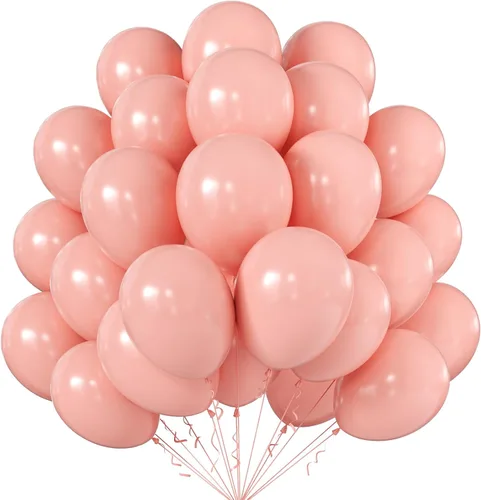 Miniatura 57 de KALOR Globos dorados champagne, 100 piezas de 5 pulgadas de globos mini de látex mate para arco de guirnalda de globos, decoración de cumpleaños