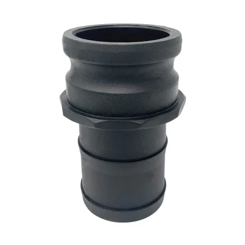 Gloxco Acoplamiento de manguera de leva y ranura de polipropileno tipo E, adaptador Camlock macho de 3 pulgadas x vástago de manguera de 3 pulgadas