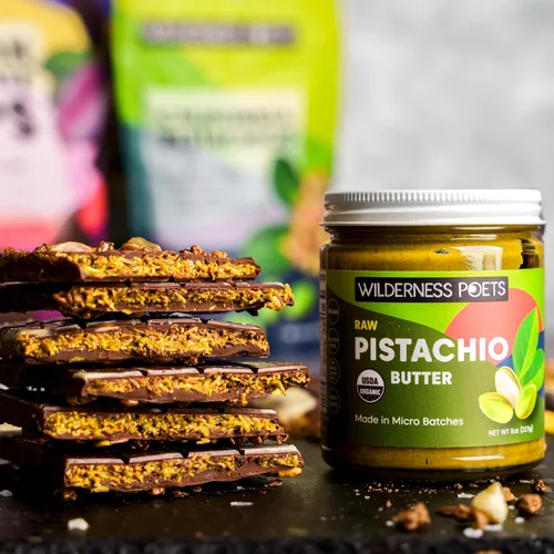 Miniatura 7 de Mantequilla de pistacho, Wilderness Poets. Orgánica y cruda. Mantequilla de nuez.