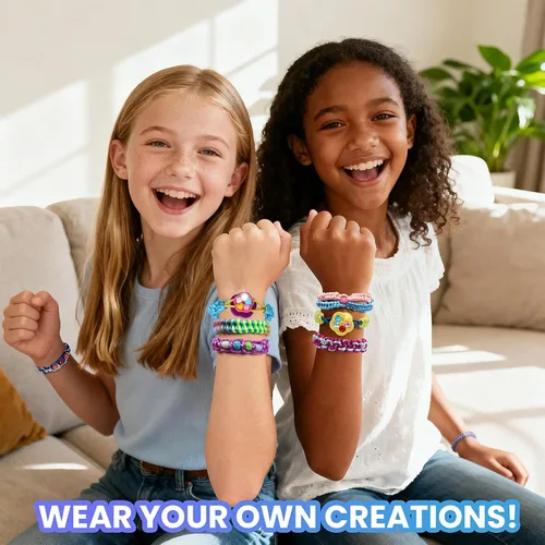 Miniatura 4 de DDAI - Kits para hacer pulseras de amistad, manualidades de arte y artesanía para niños de 8 a 12 años - Regalos de cumpleaños para niñas de 7, 9