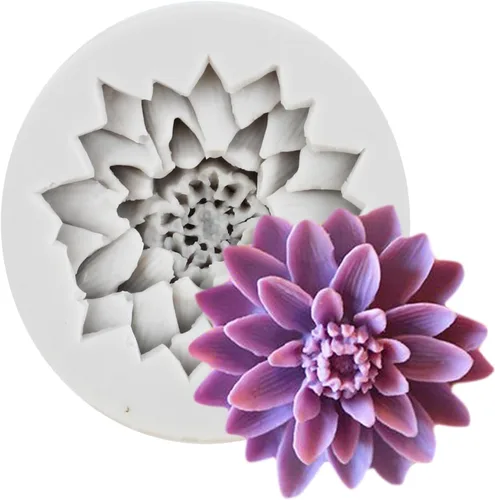 Miniatura 9 de Molde de caramelo de silicona rosa Mini flor Fondant moldes de chocolate para decoración de pasteles Decoración de cupcakes Pasta de goma