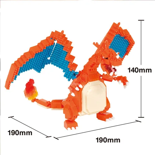 Miniatura 5 de nanoblock - Pokémon - Edición Charizard Deluxe, kit de construcción de la serie Pokémon