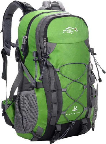 Miniatura 10 de INOXTO Mochila de senderismo ligera 35L/40L Mochila de día de senderismo con cubierta impermeable contra lluvia para viajes, camping al aire libre