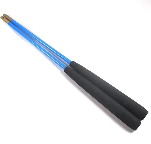 Miniatura 8 de DSJUGGLING Palos de diablo de fibra de vidrio/palillos chinos Yoyo Diábolo con juego de cuerdas Pro Slide (amarillo, 14 pulgadas)