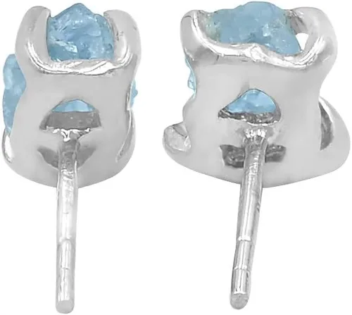 Miniatura 4 de Starborn Creations - Arete de piedras preciosas, Plata de ley, CAQMEA002