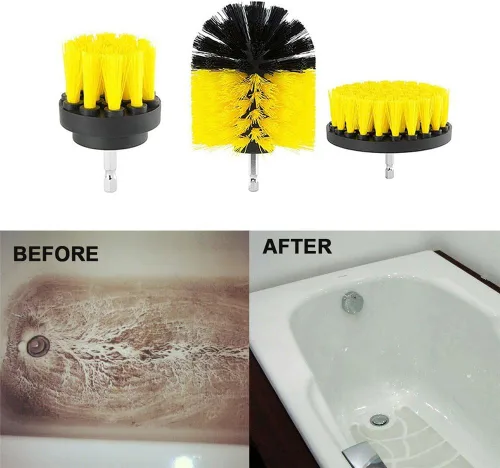 Miniatura 5 de ELEOPTION - Kit de accesorios para taladro de limpieza de alta resistencia, cepillo de nailon inalámbrico, ideal para limpiar baldosas de piscina