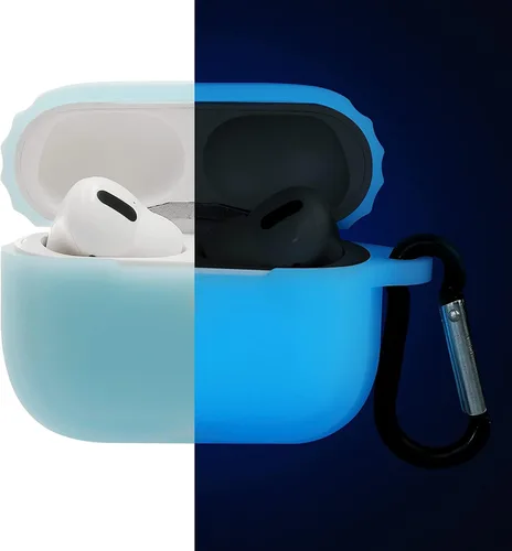 Miniatura 2 de Funda de silicona a prueba de golpes compatible con Airpods Pro 2, 2ª generación, color negro