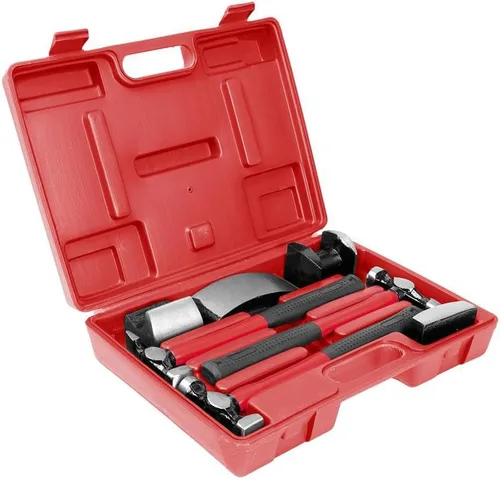Miniatura 2 de K-Tool International 70511 - Juego de martillos para carrocería y guardabarros, talleres de reparación y bricolaje, cabezas de martillo mecanizadas
