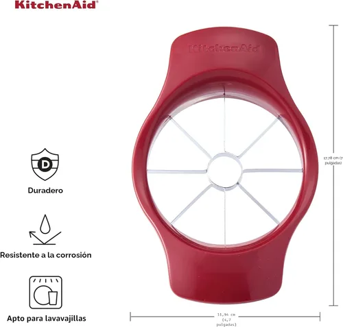 Miniatura 2 de KitchenAid KE305OHERA Cortador de frutas clásico, talla única, rojo