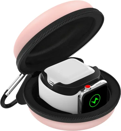 Miniatura 15 de MoKo Caja de almacenamiento compatible con Apple Watch Series 11/10/9/8/7/6/5/4/3/2/1/SE3/SE2/SE, funda protectora portátil de viaje para AirPods
