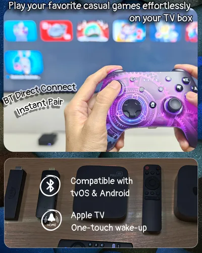 Miniatura 8 de Wzuicov Multi-Platform Game Controller with RGB & Dual-Mode Bluetooth & Wired Connection, Wireless Gamepad for Switch/Switch 2/iOS/Android/PC/TV