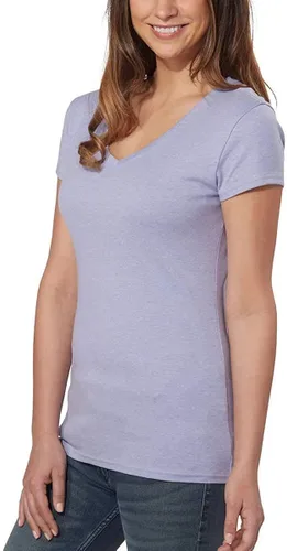 Miniatura 2 de Kirkland Signature Camiseta de algodón con cuello en V para mujer