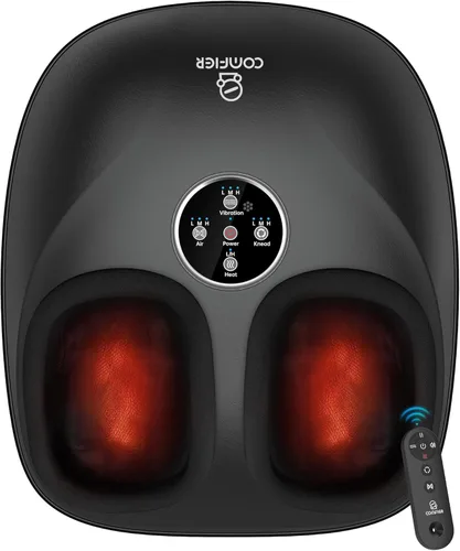 COMFIER Elegible para HSA Masajeador de Pies Shiatsu con Calor, Masajeador de Pies FSA para Neuropatía Fascitis Plantar, Masajeador de Pies de