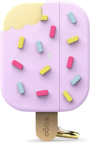 elago Funda de Helado Compatible con AirPods Pro 3 - Funda de Protección Completa - Incluye Mosquetón, Soporta Carga Inalámbrica, Protección Total