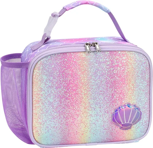 Miniatura 24 de Lonchera Térmica para Niños - Lonchera Reutilizable para Niños con Soporte para Botella de Agua, Bolsa de Almuerzo para Niños Pequeños para Un