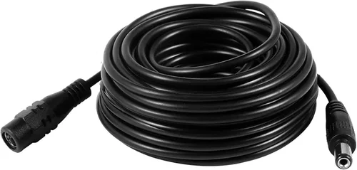 Miniatura 2 de Dc 12v CCTV Cable de extensión de alimentación 0.083x0.217 in para cámara de seguridad CCTV WiFi cámara de vigilancia IP NVR Dvr tira LED enrutador