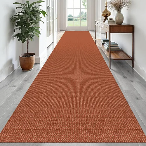 Miniatura 141 de EARTHALL Alfombra de pasillo 3x14 pies, alfombras lavables extra largas para pasillos, tejidas, antideslizante, alfombra trenzada para entrada