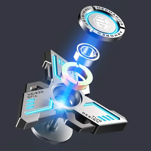 Miniatura 4 de INNÔPLUS Fidget Spinner, Fidget Spinners Cool, Fidget Spinners para adultos, juguete para aliviar el estrés, la ansiedad y el TDAH, Fidget Light Up
