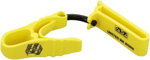 Mechanix Wear Clip para guantes - Clip no conductor para un cómodo acceso a los guantes - Soporta fijación de cinturón - Para construcción - Amarillo