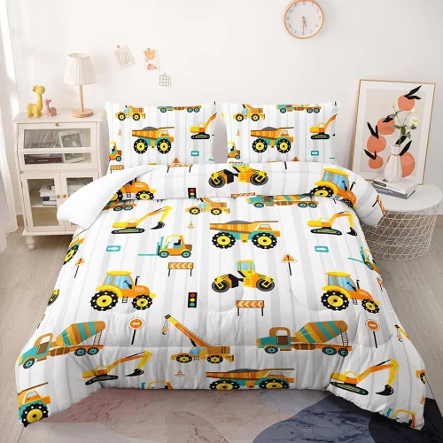 Miniatura 7 de Suncloris Lindo edredón de varios perros para niños, juego de ropa de cama Kawaii de dibujos animados para niños y niñas, juego de edredón temático
