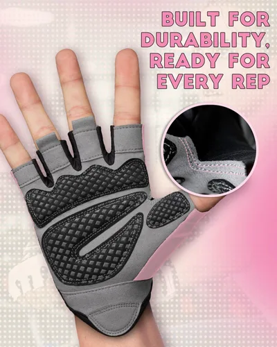 Miniatura 6 de VINSGUIR Guantes de entrenamiento para hombres y mujeres, guantes de levantamiento de pesas con excelente agarre, guantes de gimnasio ligeros