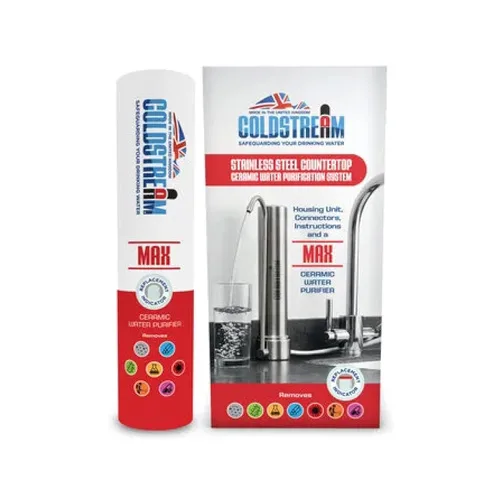 Coldstream Filtro de agua de acero inoxidable para fregadero, purificador de agua de flujo rápido para PFAS y eliminación efectiva de contaminantes,