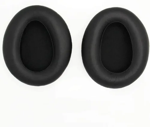 Almohadillas de repuesto compatibles con Sony MDR-10RBT MDR-10RNC MDR-10R Auriculares hechos de cuero de proteína suave y almohadillas de repuesto