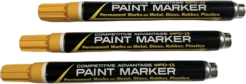 Miniatura 15 de Marcador de pintura esmaltada de ventaja competitiva MPD Permanente Impermeable Resistente a los rayos UV Blanco
