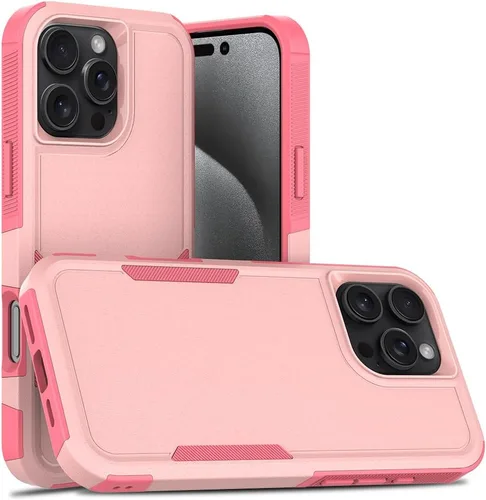Miniatura 46 de Funda WOGROO para iPhone 8 Plus, iPhone 7 Plus de 5.5 pulgadas, funda protectora para teléfono a prueba de golpes, fuerte y duradera, color negro