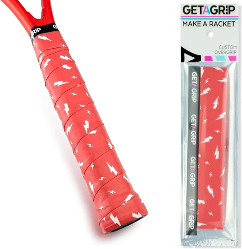 Miniatura 18 de Get A Grip - Grip personalizado para raqueta de tenis - Agarre antideslizante/de secado rápido para tenis - Grip precortado para raqueta de Pack