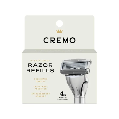 Cremo Recambios de maquinilla de afeitar para hombres, asombrosamente superiores para hombres, compatibles con maquinillas de afeitar Cremo Razors,