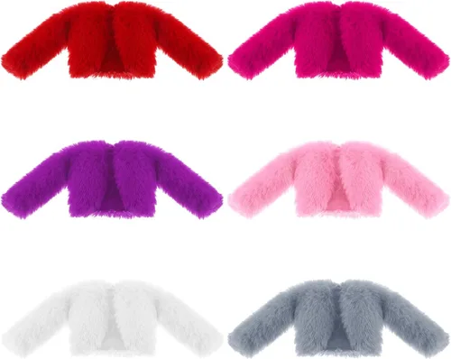 Bencailor 6 piezas de ropa de muñeca para muñeca de verano de 11.8 pulgadas, accesorios de atuendo, abrigo de invierno, tops, traje de baño, Color